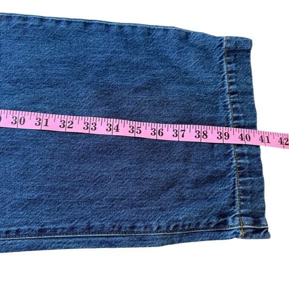 Madewell Baggy Straight Jeans Womens 27 28 × 30 Blue High Rise Loose Relaxed - Picture 7 of 12